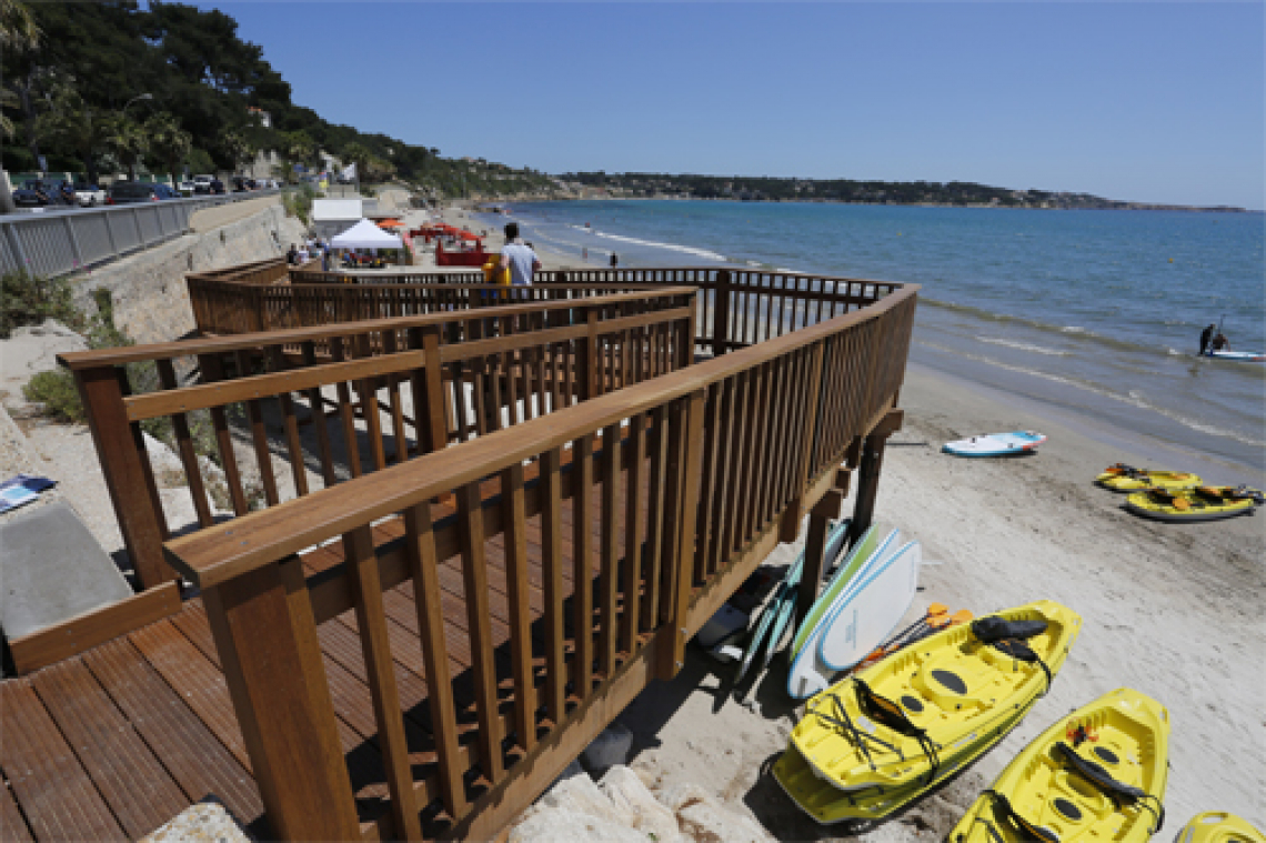 Sanary sur Mer plage du Lido