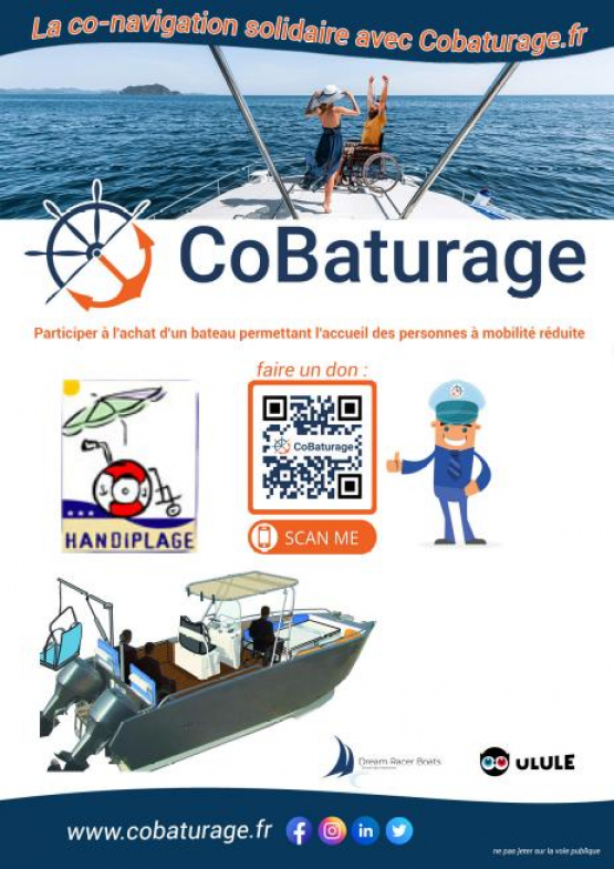 Participer à l'ahat d'un bateau permettant l'accueil des Personne à mobilité réduite Participer à l'ahat d'un bateau permettant l'accueil des Personne à mobilité réduite