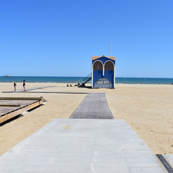 Tapis plage port la nouvelle